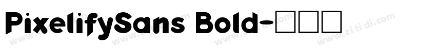 PixelifySans Bold字体转换